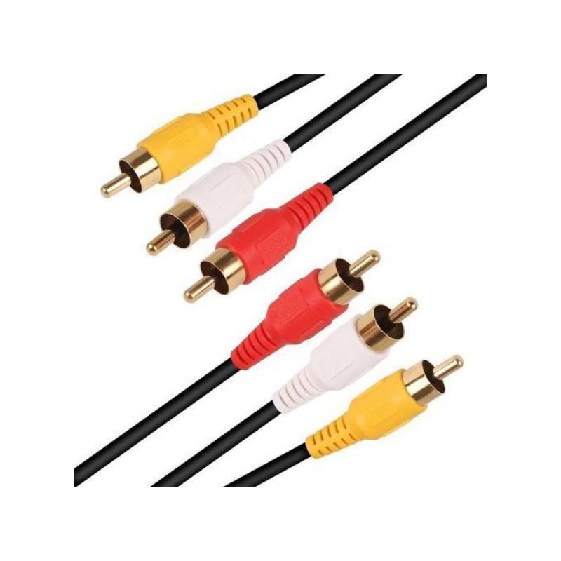 Audio Video Stereo RCA AV Cable, Length: 1.5m