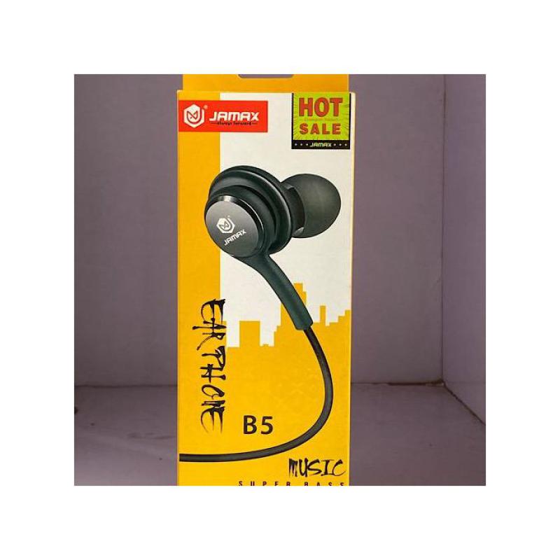 Jamax B5 Super Bass Earphone - 3.5mm Jack, Built-in Mic