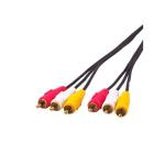 Audio Video Stereo RCA AV Cable, Length: 1.5m