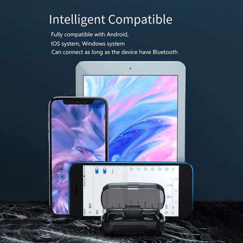 M10 Fingerprint Touch Bluetooth Earphone Earbuds 2600mAH