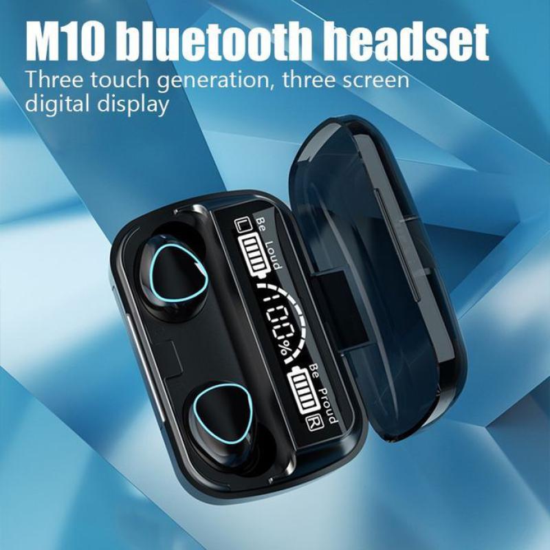 M10 Fingerprint Touch Bluetooth Earphone Earbuds 2600mAH